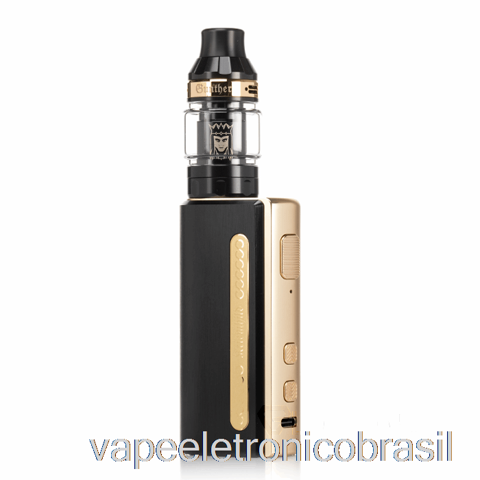 Vape Eletrônico Vapefly Kriemhild 80w Starter Kit [80w] Preto E Dourado